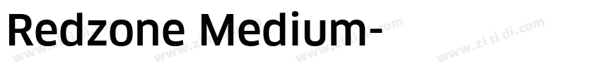 Redzone Medium字体转换